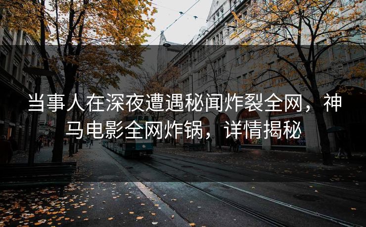 当事人在深夜遭遇秘闻炸裂全网，神马电影全网炸锅，详情揭秘